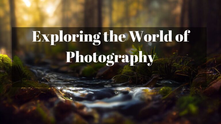 Exploring the World of Photography