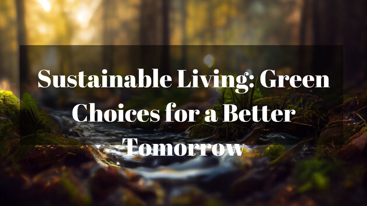 Sustainable Living: Green Choices for a Better Tomorrow